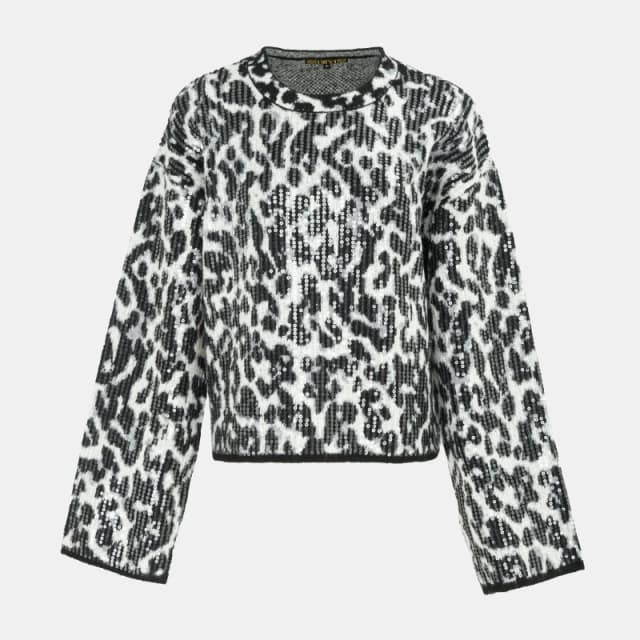 Biba Biba Leop Jumper Ld61 Black/Grey female 10 (S)