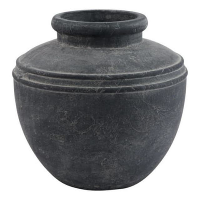 Hill Interiors Amalfi Water Pot - Ceramic - L31 X W31 X H29cm - Grey