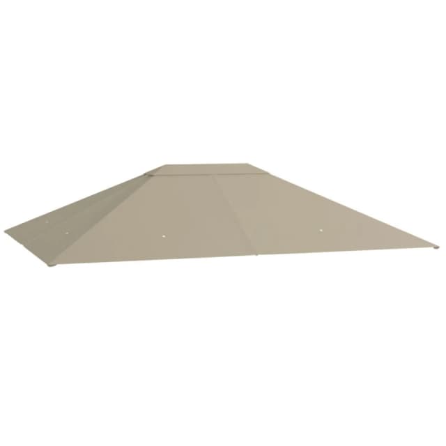 Outsunny 3x4m Replacement Gazebo Roof Cover - Brown, Brown 84C-487V00KK