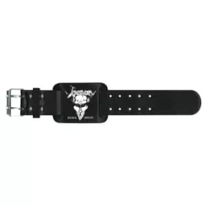 Venom - Black Metal Leather Wrist Strap