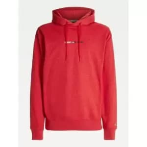 Tommy Jeans Logo Hoodie - Red