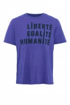 Mens French Connection Egalite T Shirt Cobalt