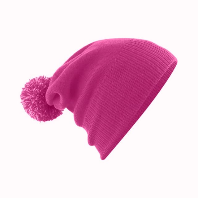 Beechfield Snowstar Beanie in Fuchsia Fuchsia Unisex One Size