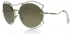 Miu Miu MU50SS Sunglasses Pale Gold ZVN1C0 57mm