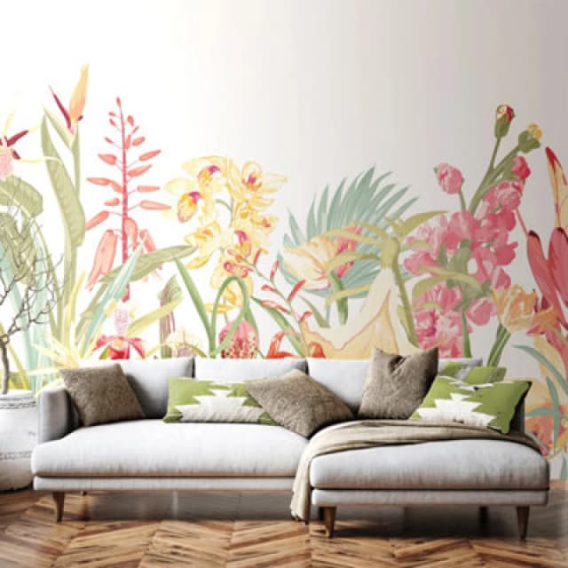 Origin Murals Tropical Foliage Matt Smooth Paste The Wall Mural 350Cm Wide X 280Cm High