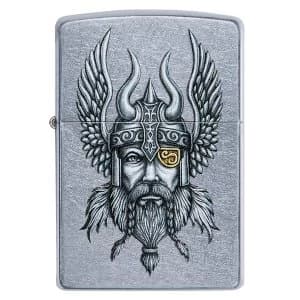 Zippo Viking Warrior Chrome Regular Windproof Lighter