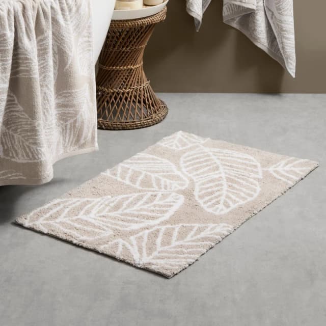 Fusion 'Matteo' 100% Cotton Bath Mat Natural