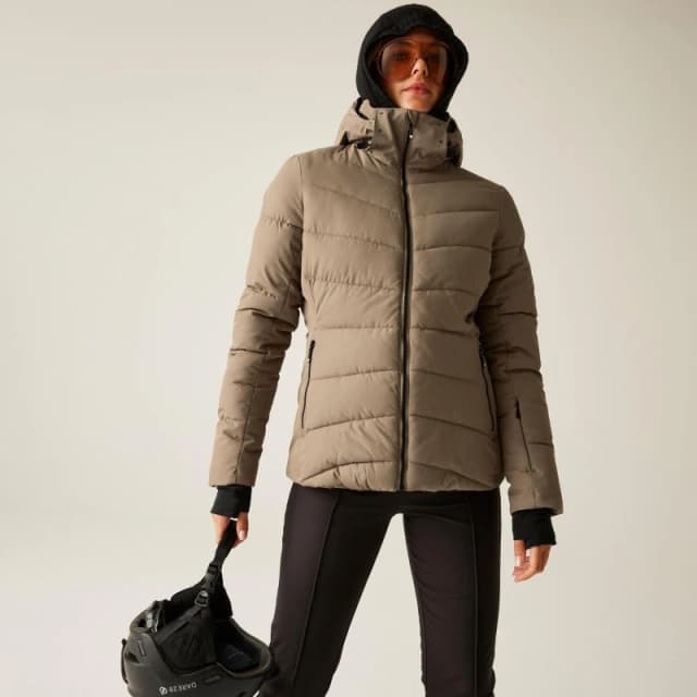 Dare 2b Womens Glacier Insulated Waterproof Jacket Pine Bark female 14