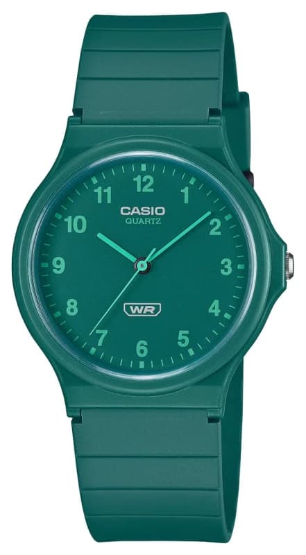 Casio Casio Classic Analogue Green Strap Watch