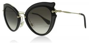 Miu Miu MU05SS Sunglasses Black VIE0A7 52mm