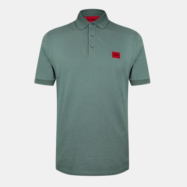 HUGO Dereso232 Slim Polo Shirt Open Green M