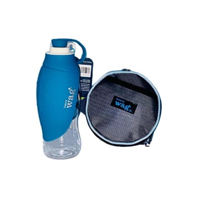 Henry Wag Blue Water Bottle & Set of Folding Bowls Blue unisex One Size