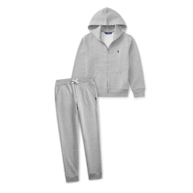 Polo Ralph Lauren Boys' Fleece Jogging Bottoms Lt Gry Sprt Ht male 4 Yrs