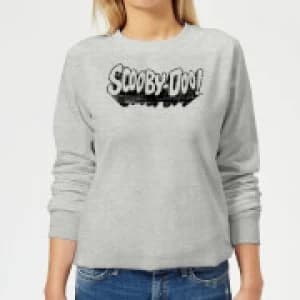 Scooby Doo Retro Mono Logo Womens Sweatshirt - Grey - L
