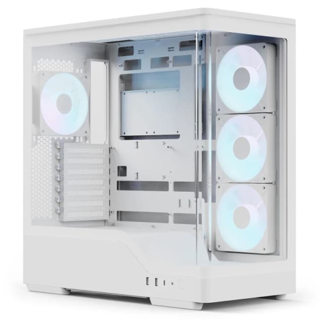 Aerocool P500A Curved Glass Panel ARGB Mid Tower Gaming PC Case - White - ACCM-PN08143.21