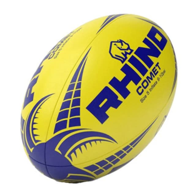 Rhino Comet Rugby Ball Yellow (5)