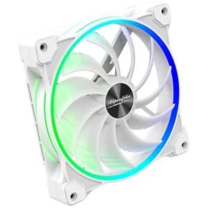 Alpenfohn Wing Boost 3 White 140mm Addressable RGB PWM Fan - Triple Pack