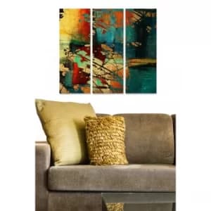 MDF6520837 Multicolor Decorative MDF Painting (3 Pieces)