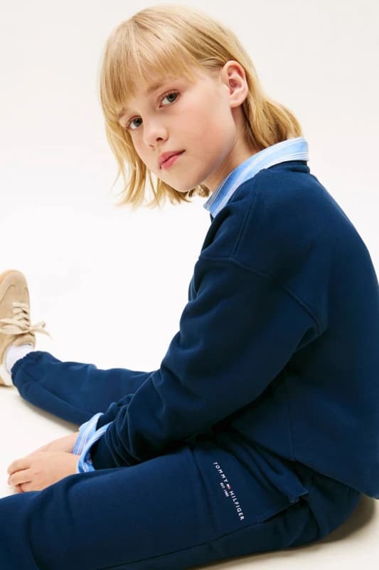 Tommy Hilfiger Mens Mini Corp C-Neck Sweatshirt Set Blue Size: 16 Years Blue Male 16 Years