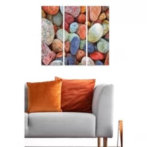 MDF167089 Multicolor Decorative MDF Painting (3 Pieces)