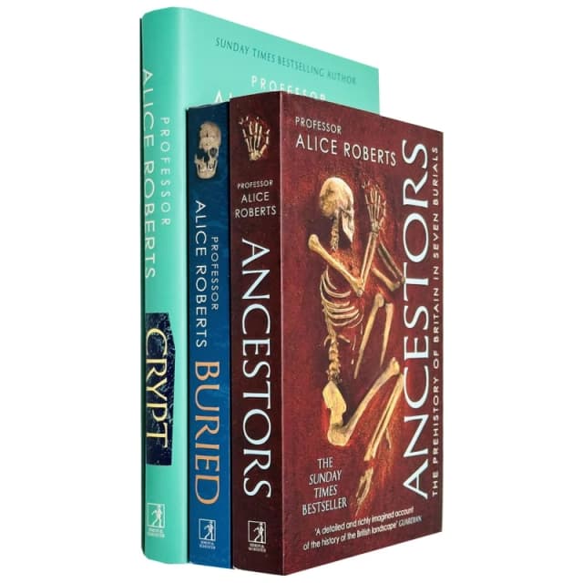 Alice Roberts Collection 3 Book Set Buried Ancestors Crypt Alice Roberts Books