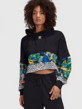 Adidas Originals Her Studio Cropped Hoodie - Black