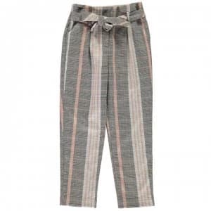 Firetrap Tapered Trousers Junior Girls - Jet Stripe