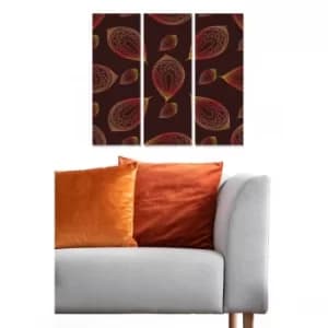 MDF99955324 Multicolor Decorative MDF Painting (3 Pieces)