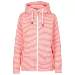 Trespass Womens/Ladies Kari Striped Fleece Jacket (S) (Rhubarb Marl)