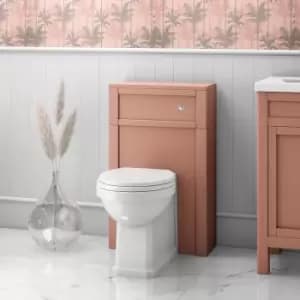 500mm Pink Back to Wall Unit with Traditional Toilet - Avebury