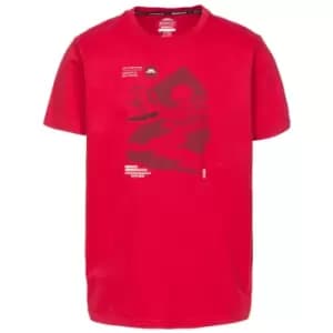 Trespass Mens Landscape T-Shirt (XXS) (Red)