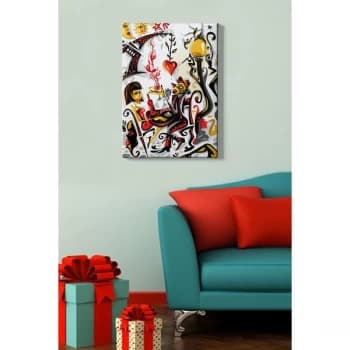 Kanvas Tablo (50 x 70) - 145 Multicolor Decorative Canvas Painting