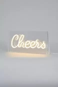 Glow Cheers Neon Light Box Table Lamp