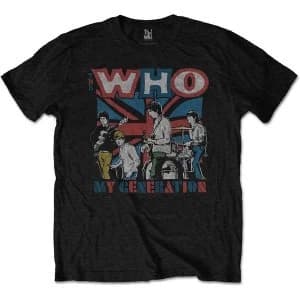 The Who - My Generation Sketch Unisex Large T-Shirt - Black