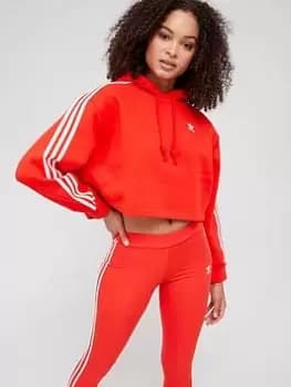 adidas Originals Short Hoodie - Red, Size 14, Women