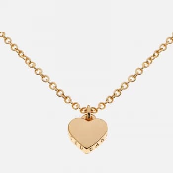 Ted Baker Womens Hara Tiny Heart Pendant Necklace - Gold - Silver