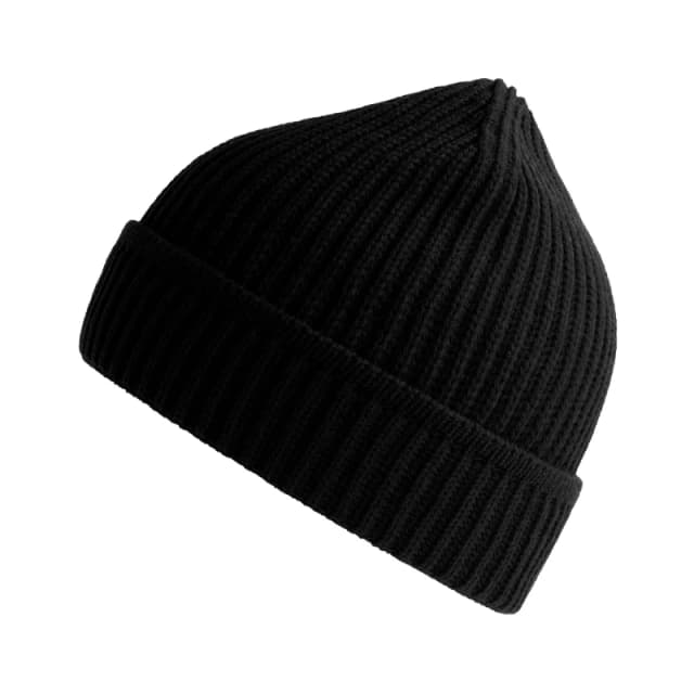 Atlantis Atlantis Men Maple Ribbed Beanie in Black One Size Male 5063300870037