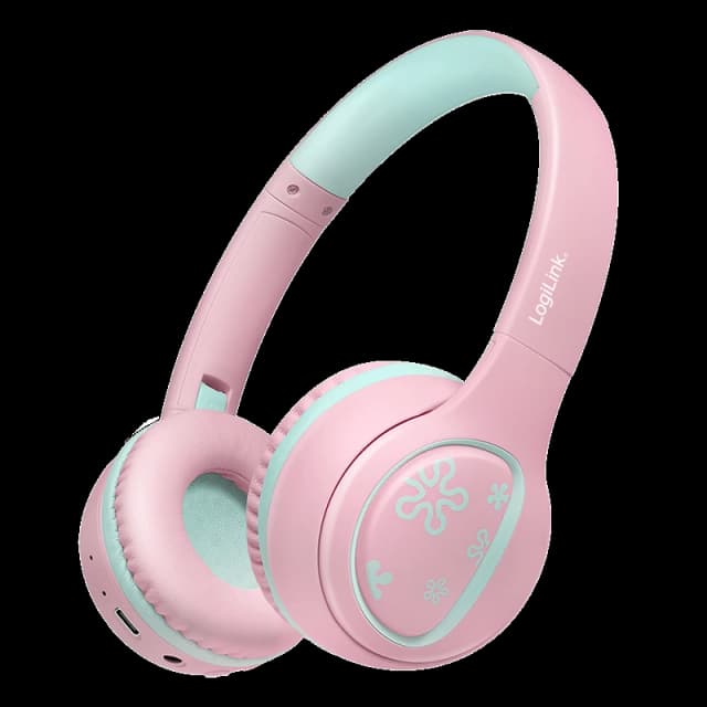 LogiLink BT 5.4 Kids Headset. pink