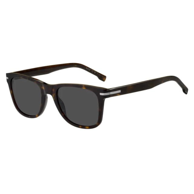 Boss Mens Rectangular Sunglasses Havana male 52 cm