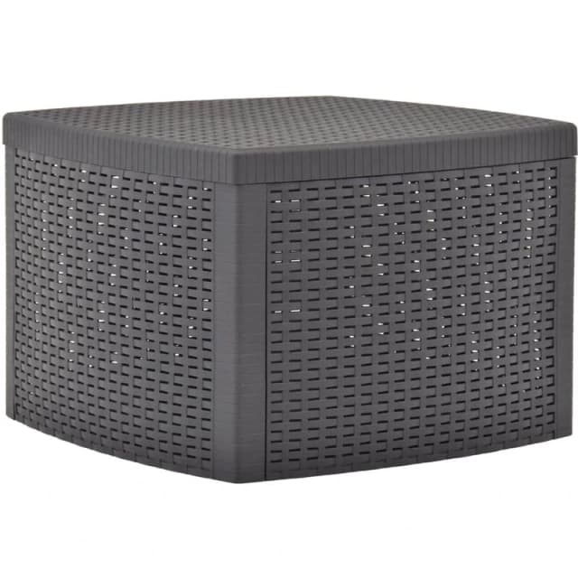 VIDAXL Side Table Mocha 54x54x36.5cm Plastic Vidaxl 8719883859590