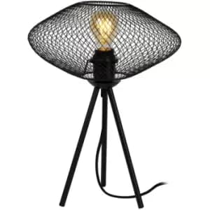 Lucide MESH - Table Lamp - Ø30cm - 1xE27 - Black