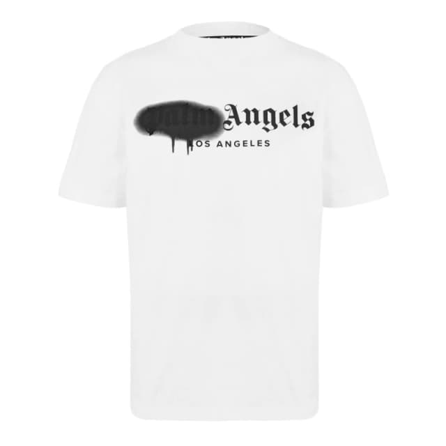 Palm Angels Mens Paris T-Shirt White Black male XL