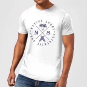 Native Shore Authentic Surf Circle Mens T-Shirt - White - 3XL
