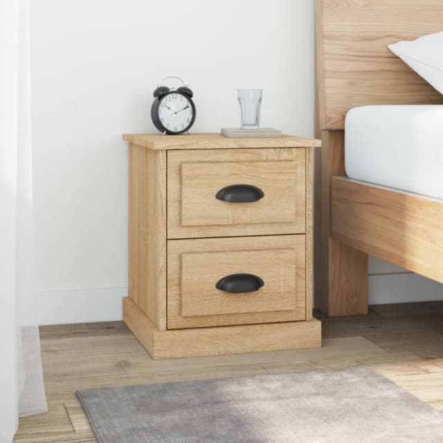 VIDAXL Bedside Cabinet Sonoma Oak 39x39x47.5cm Engineered Wood Vidaxl 8720845790400