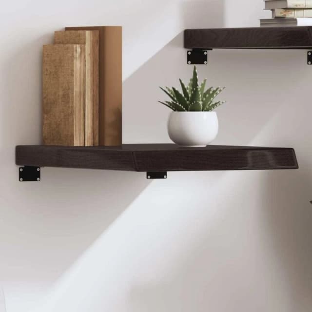 VIDAXL Vidaxl - Wall Shelf Dark Brown 40x60x(2-6) cm Treated Solid Wood Oak 8720845814786