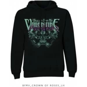 BFMV Crown Of Roses Pullover Hoodie Black: Large