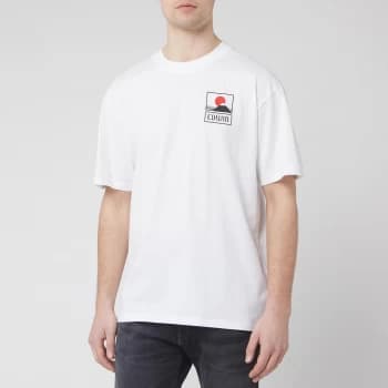 Edwin Mens Sunset On Mt. Fuji T-Shirt - White - L