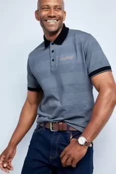 Guinness Short Sleeve Tonal Stripe Polo Shirt