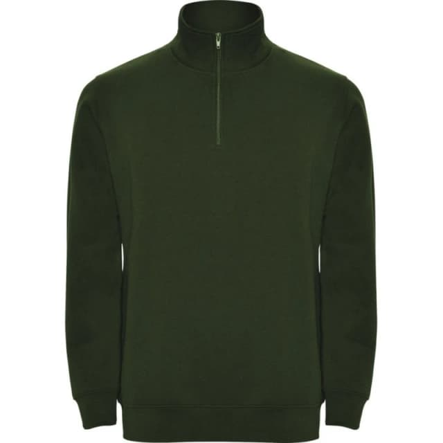ROLY ROLY Men Aneto Quarter Zip Sweatshirt in Bottle Green Size: Small Bottle Green S Male 5063527251534
