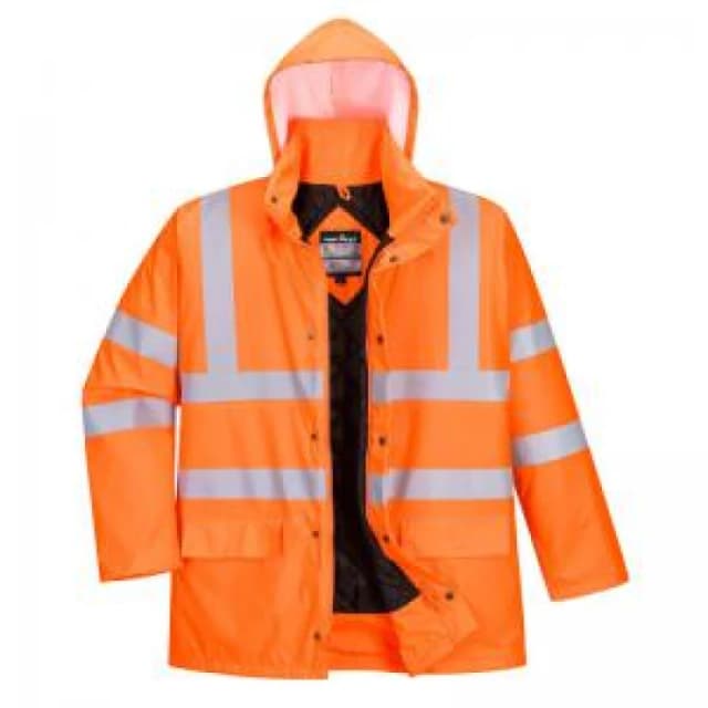 Sealtex Ultra Hi Vis Class 3 Lined Long Jacket S490ORRXXXL Colour: Orange